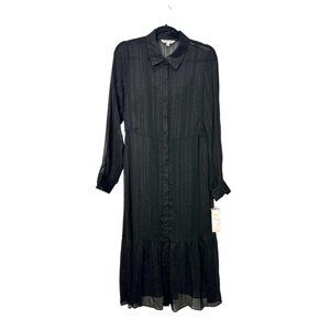 NANETTE LEPORE Women's Stripe Long Sleeve Shirtdress SIZE: 10